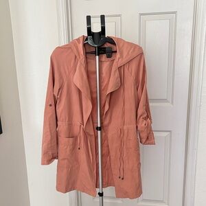 Love Tree Coral Hooded Utility Jacket